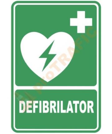 Indicator de securitate de prim ajutor "Defibrilator"